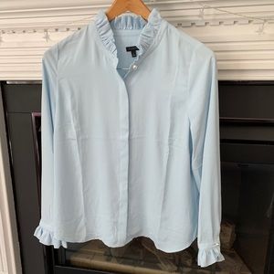 Talbots large baby blue blouse